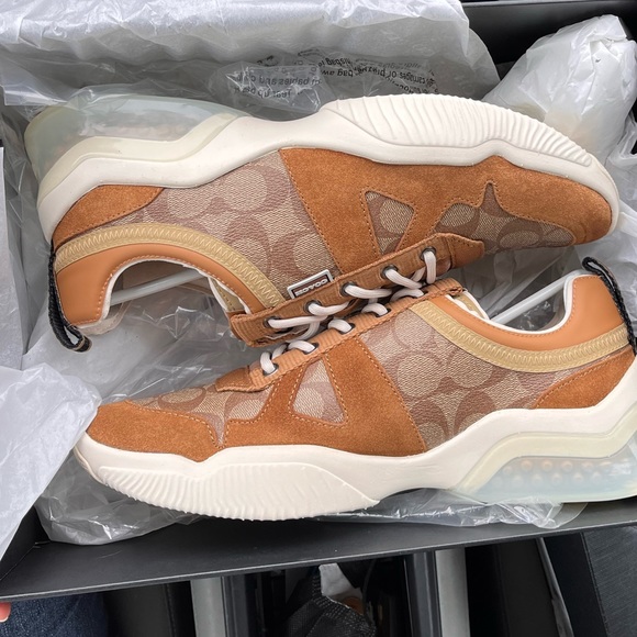 COACH Men’s Citysole Runner Khaki Light Saddle Sneaker New in Box NIB - Picture 6 of 12